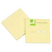 Notatblokk 76x76mm gul