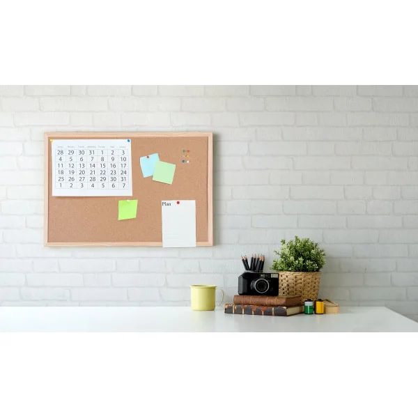 Korktavle Q-Connect 60x40cm treramme