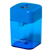Blyantspisser Q-Connect dobbel med kopp