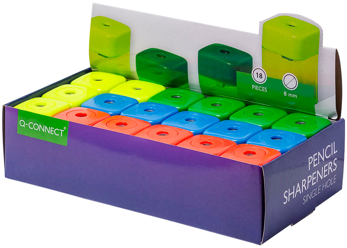 Blyantspisser Q-Connect enkel med kopp