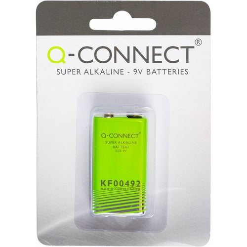 Batteri Q-Connect alkalisk 6LR61 9V