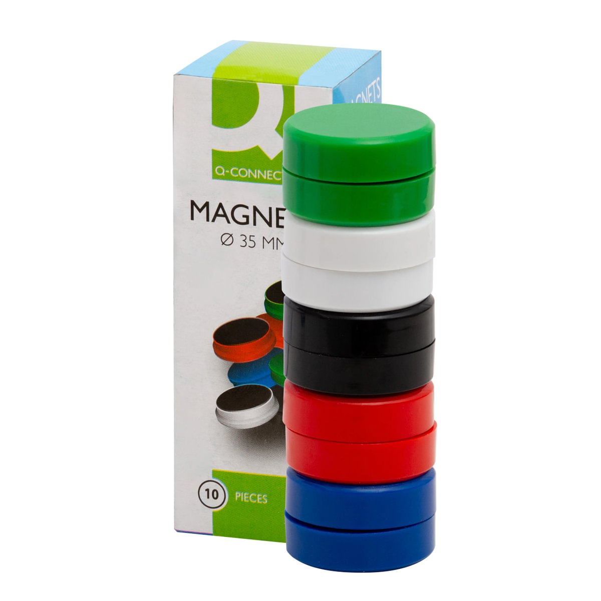 Magnet WB Q-Connect 35mm hvit