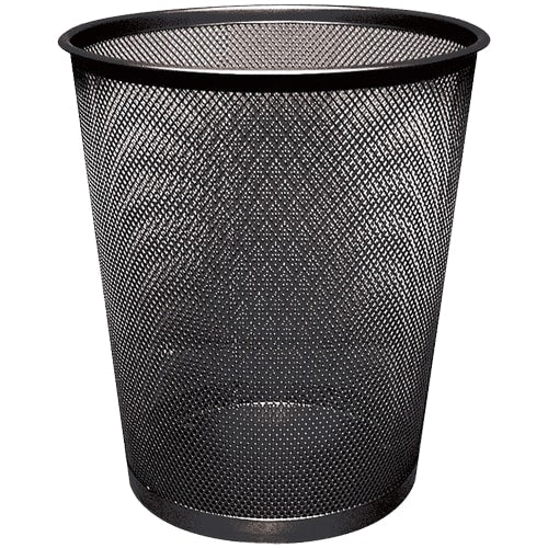 Papirkurv 19L metall sort