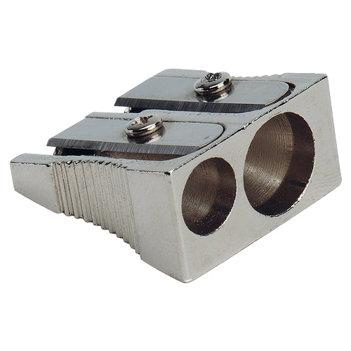 Blyantspisser Q-Connect dobbel metall
