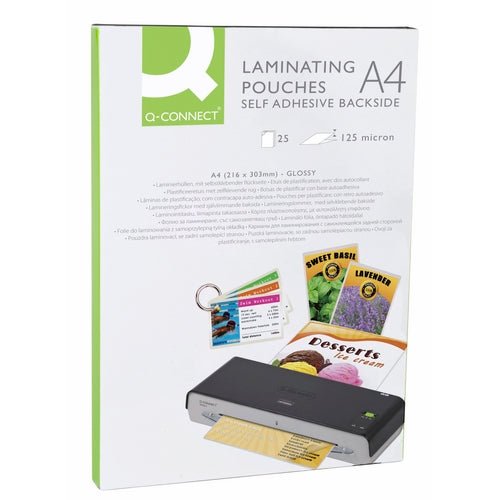 Lamineringslomme A4 gloss 125mic selvkl.