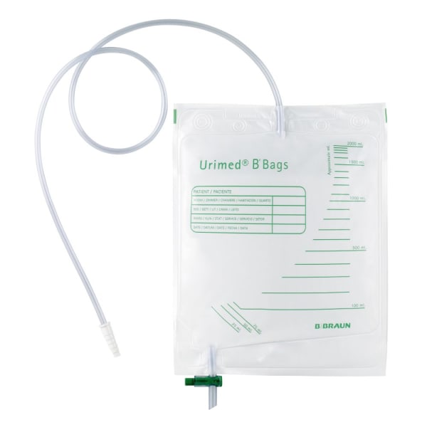 Urinpose m/kran 1500ml slange 90cm