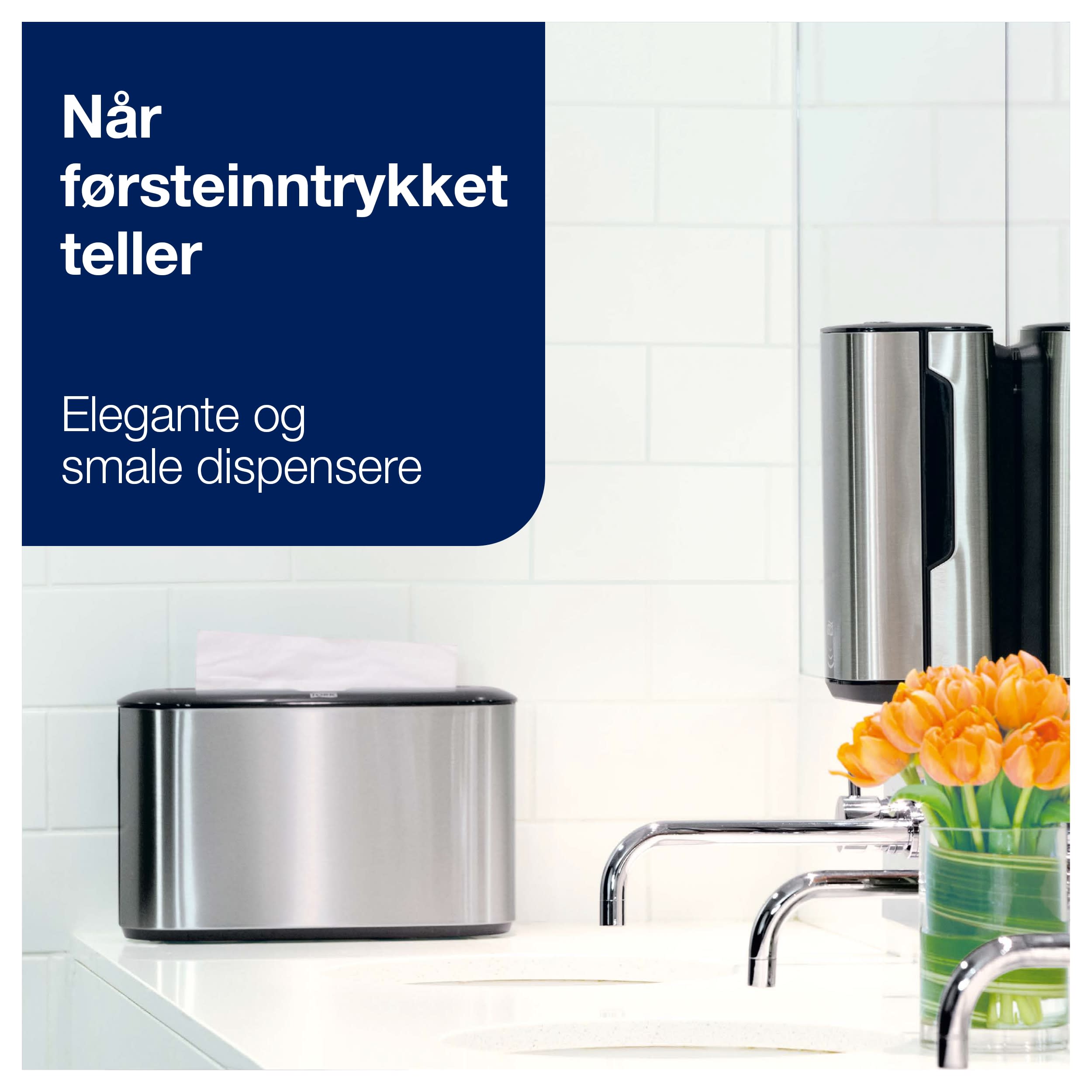 Borddispenser H2 xpress stål