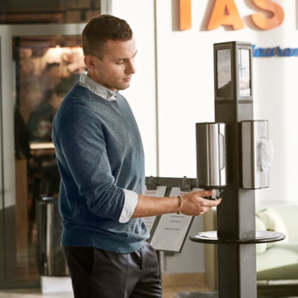 Skumsåpedispenser Tork S4 stål