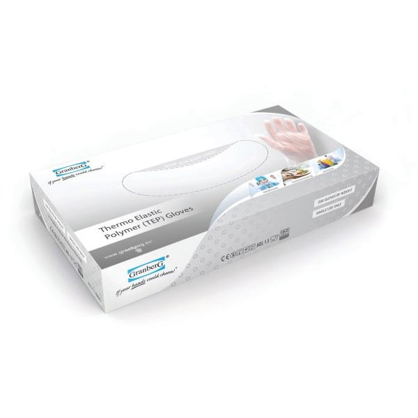 Hanske TEP klar L (200stk pr PAK)