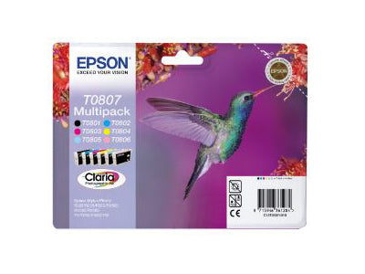 Blekk Epson T0807 multipack