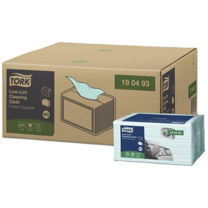 Fargekodet klut Tork W8 Premium turkis