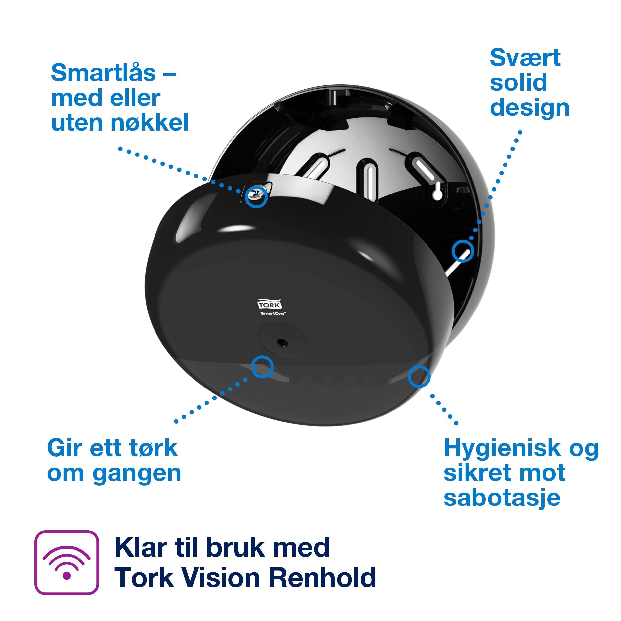 Disp Toa Tork T8 SmartOne sort