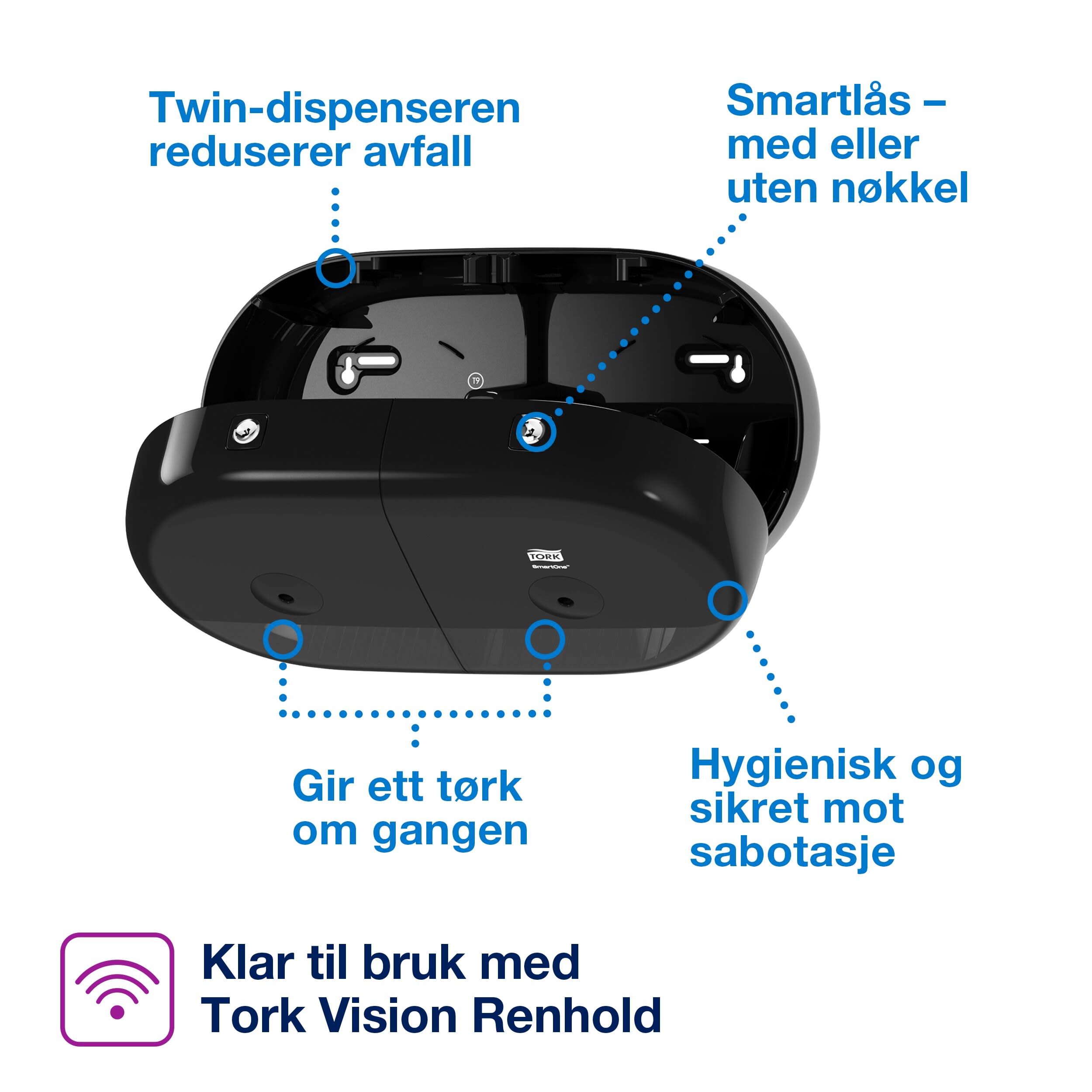 Disp Toa Tork T9 SmartOne Twin Mini sort