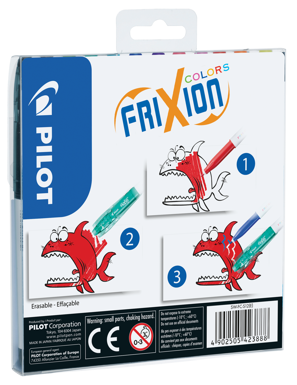 Tusj Pilot Frixion Color 12stk assortert