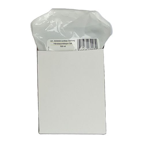 Desinfeksjon hånd Antibac gel softbag