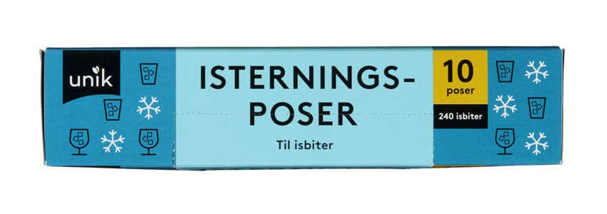 Isterningpose rull/pk a 10 poser