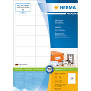 Etikett HERMA A4 64,6x33,8mm (100)