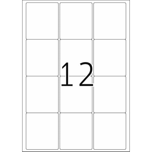 Etikett HERMA A4 63,5x72,0mm (100)
