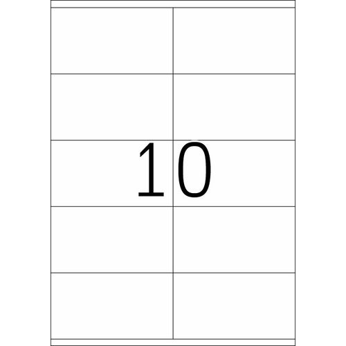 Etikett HERMA A4 105x57mm (100)