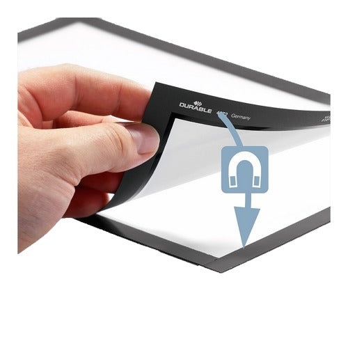 Magnetramme Duraframe m/lim A4 blå 2/pk