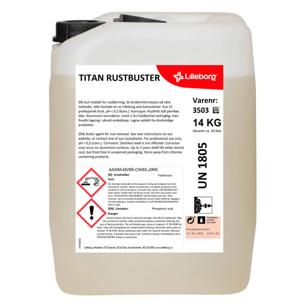 Rustfjerner Titan Rustbuster 14kg
