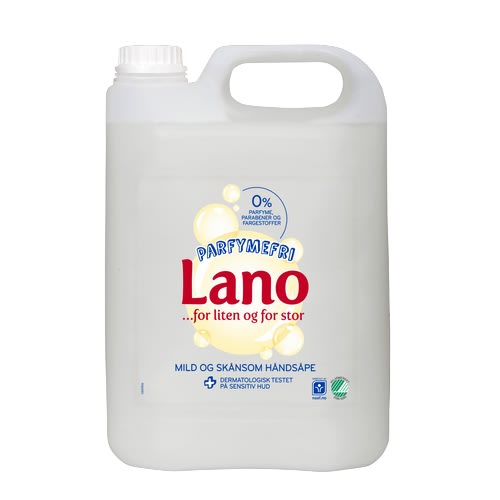 Håndsåpe Lano flytende parfymefri 5l
