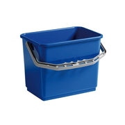 Bøtte med håndtak rektangulær 4l blå