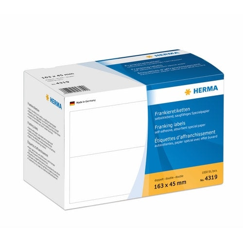 Frankeringsetikett 163x45mm (1000)