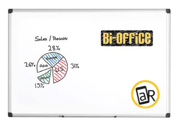 Whiteboard Bi-Office Emaljert 200x120cm