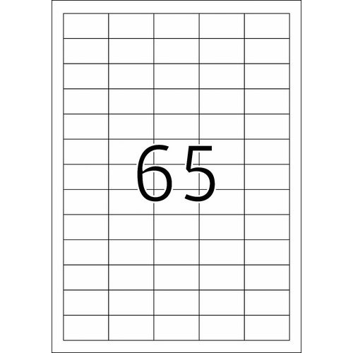 Etikett TOPSTICK 38,1x21,2mm (100)