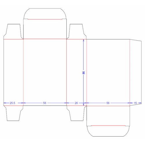 Eske sidelimt sjaktel 56x26x86mm