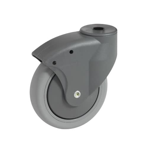 Hjul til renholdstralle/vogn Ø80 grå