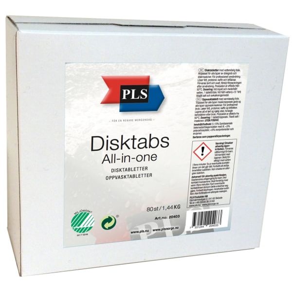 Maskinoppvasktabletter PLS 4/1 80stk