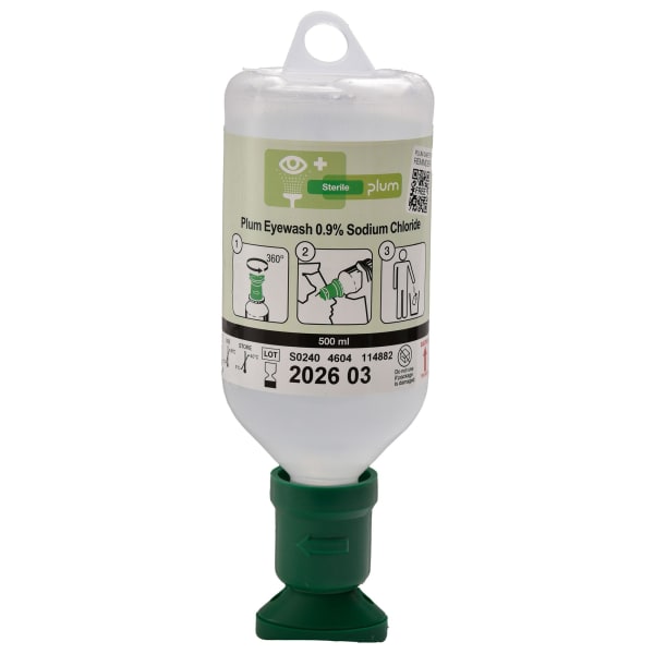 Øyeskyll Plum natriumklorid grønn 500ml