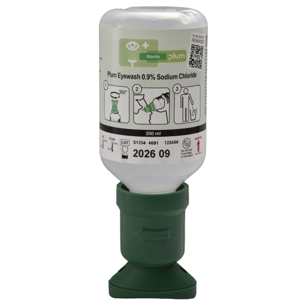 Øyeskyll Plum natriumklorid grønn 200ml