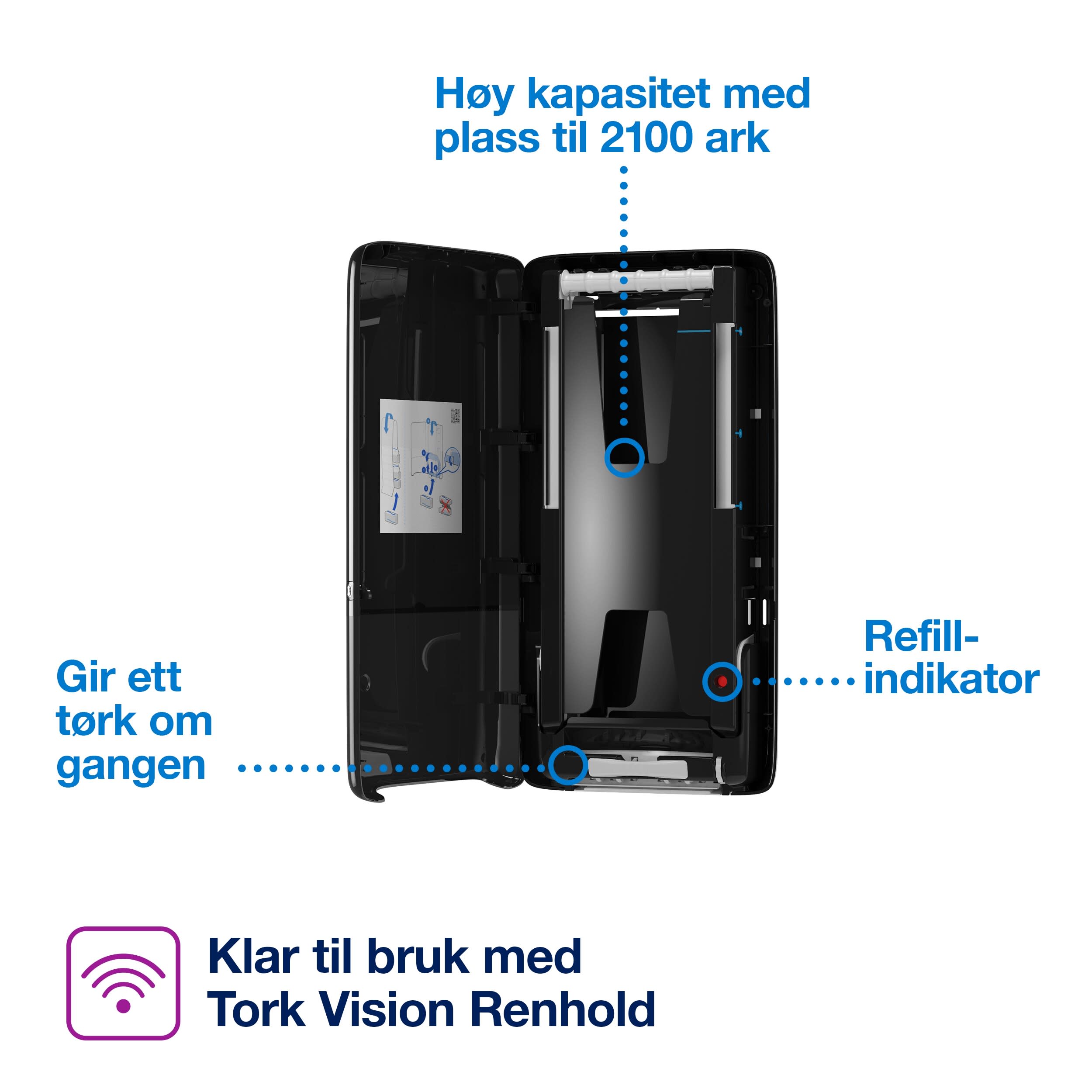Dispenser Tork H5 Peakserve Sort