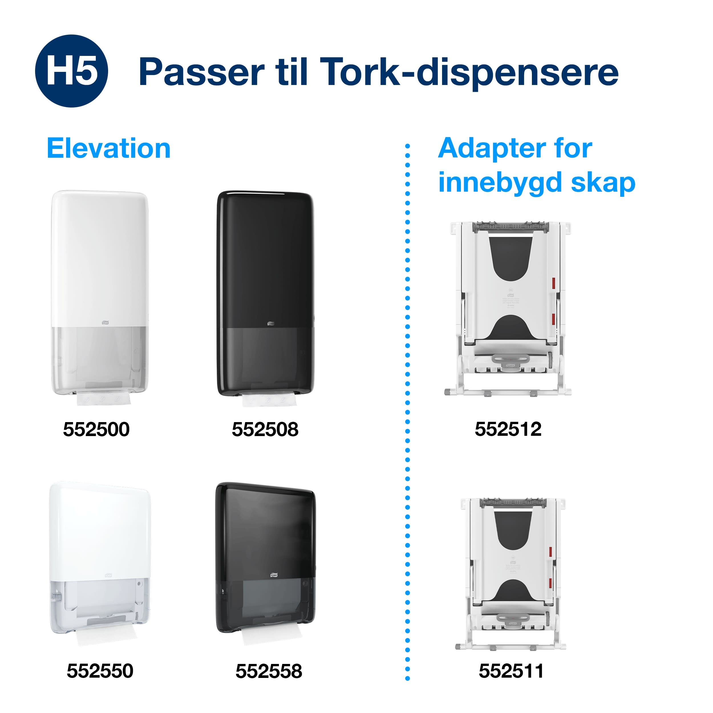 Håndtørk Tork H5  PeakServe Universal 1l 4920 ark