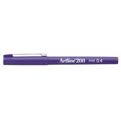 Fiberpenn Artline 200 Fine 0.4mm blå