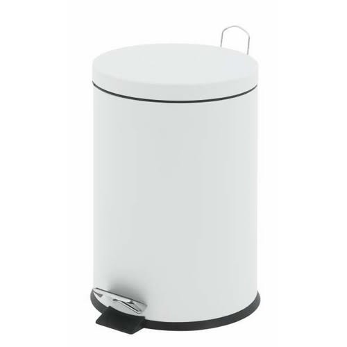 Pedalbøtte 12l hvit