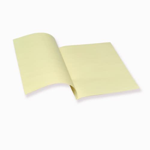 Kladdepapir A3 falset linjert gul