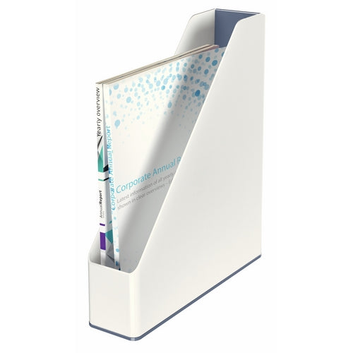 Tidsskriftsamler Leitz WOW Dual C. hvit