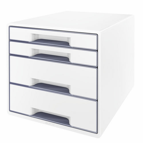 Skuffkube Leitz WOW Dual C. 4-S hvit