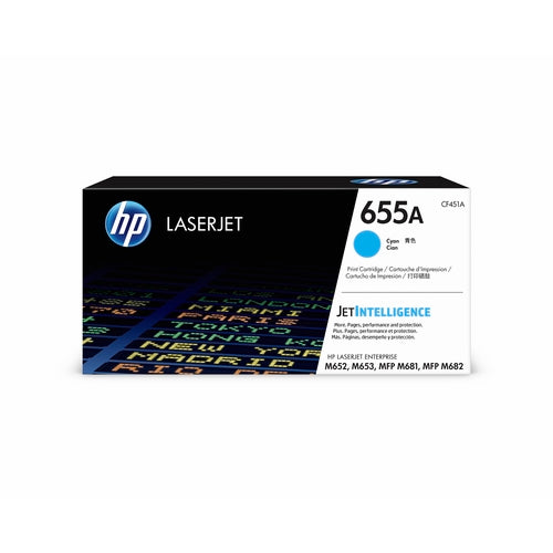 HP 655A LaserJet Toner Cartridge Cyan
