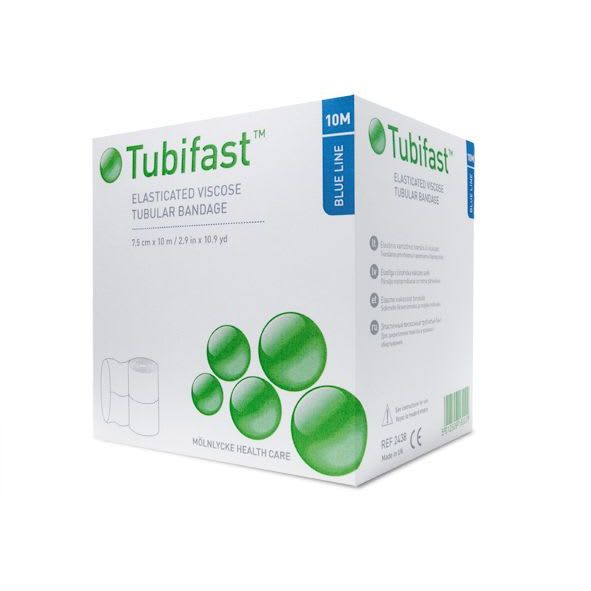 Tubebandasje Tubifast blå 7,5cmx10m