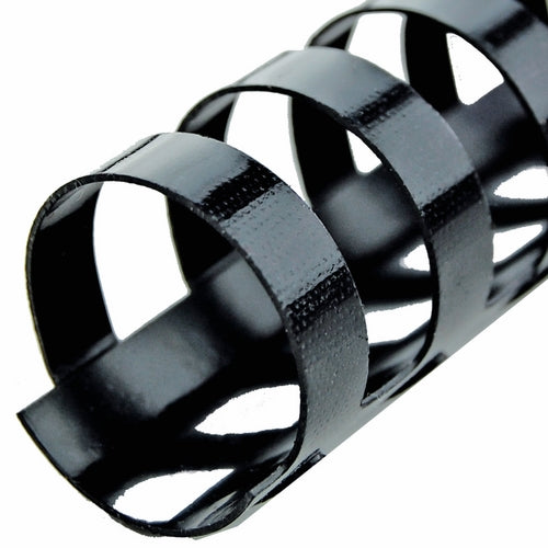 Plastspiral GBC ComBind 19mm A4 21R sort