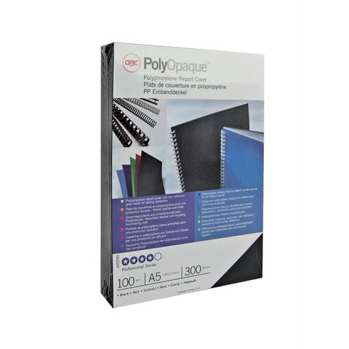 Omslag GBC PolyOpaque 300my sort
