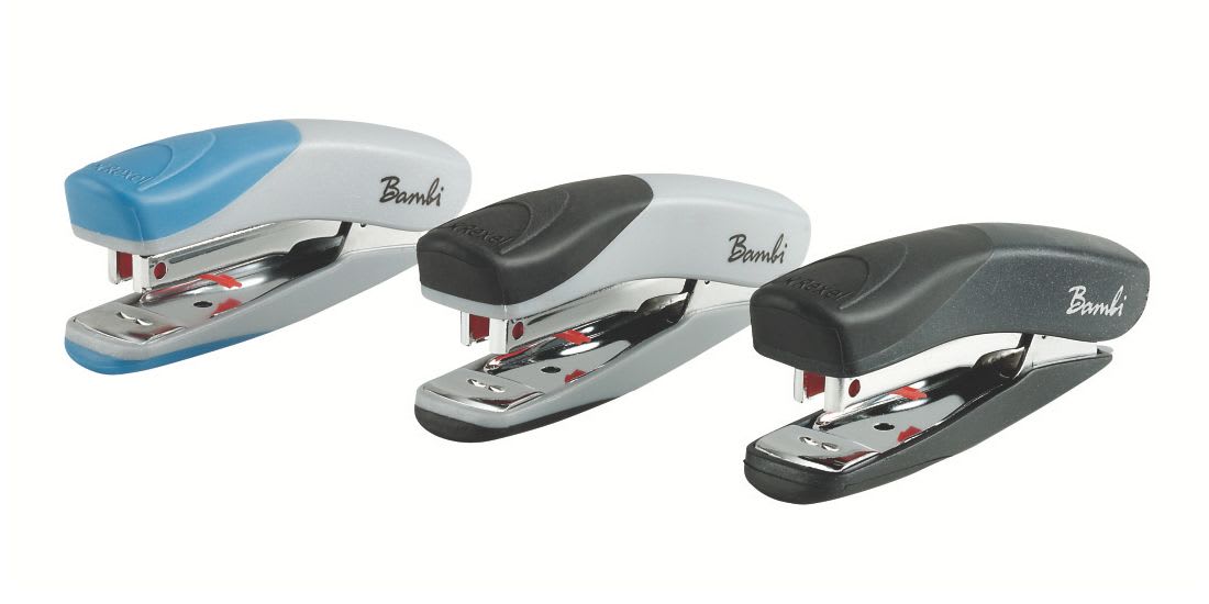 Stiftemaskin Rexel Bambi Mini 12ark ass.