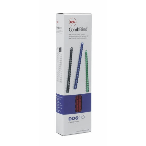 Plastspiral GBC ComBind 10mm A4 21R sort