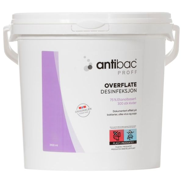 Desinfek. overfl kluter Antibac 300stk