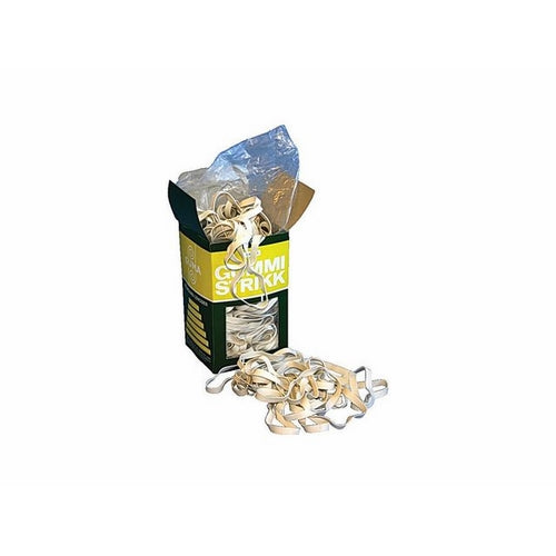 Strikk 4mm x 180mm hvit 500g